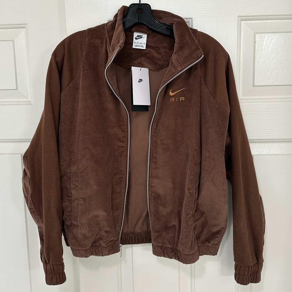 Nike Corduroy Jacket in Brown and Gold